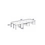 Boss Office Products Simple System 71"W Desk with Pedestal, White, 6/Set (SGSD021-203-WT)~#|#~sp323891089_sc7