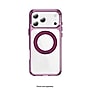 SaharaCase Clear Phone Case for iPhone 18 Pro Max, Shock Absorbing, Built-In Stand, Clear/Dark Cherry (CP01202)~#|#~sp323891099_sc7
