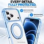 SaharaCase Clear Phone Case for iPhone 18 Pro Max, Shock Absorbing, Built-In Stand, Clear/Light Blue (CP01201)~#|#~sp323891111_sc7
