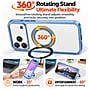 SaharaCase Clear Phone Case for iPhone 18 Pro Max, Shock Absorbing, Built-In Stand, Clear/Light Blue (CP01201)~#|#~sp323891115_sc7