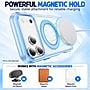SaharaCase Clear Phone Case for iPhone 18 Pro Max, Shock Absorbing, Built-In Stand, Clear/Light Blue (CP01201)~#|#~sp323891116_sc7