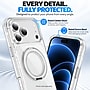SaharaCase Clear Phone Case for iPhone 18 Pro, Shock Absorbing, Built-In Stand, Clear/White (CP01183)~#|#~sp323891158_sc7