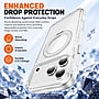 SaharaCase Clear Phone Case for iPhone 18 Pro, Shock Absorbing, Built-In Stand, Clear/White (CP01183)~#|#~sp323891159_sc7