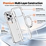 SaharaCase Clear Phone Case for iPhone 18 Pro, Shock Absorbing, Built-In Stand, Clear/White (CP01183)~#|#~sp323891165_sc7
