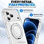 SaharaCase Clear Phone Case for iPhone 18 Pro Max, Shock Absorbing, Built-In Stand, Clear/White (CP01203)~#|#~sp323891199_sc7
