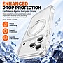 SaharaCase Clear Phone Case for iPhone 18 Pro Max, Shock Absorbing, Built-In Stand, Clear/White (CP01203)~#|#~sp323891200_sc7