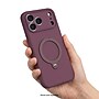 SaharaCase Silicone Phone Case for iPhone 18 Pro, 360-Degree Kickstand, Wireless Charging, Dark Cherry (CP01169)~#|#~sp323891838_sc7