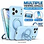 SaharaCase Silicone Phone Case for iPhone 18 Pro, 360-Degree Kickstand, Wireless Charging, Light Blue (CP01168)~#|#~sp323891858_sc7