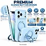 SaharaCase Silicone Phone Case for iPhone 18 Pro, 360-Degree Kickstand, Wireless Charging, Light Blue (CP01168)~#|#~sp323891862_sc7