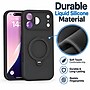SaharaCase Silicone Phone Case for iPhone 18 Pro, 360-Degree Kickstand, Wireless Charging, Black (CP01166)~#|#~sp323891879_sc7