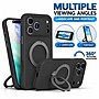 SaharaCase Silicone Phone Case for iPhone 18 Pro, 360-Degree Kickstand, Wireless Charging, Black (CP01166)~#|#~sp323891882_sc7