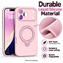 SaharaCase Silicone Phone Case for iPhone 18 Pro, 360-Degree Kickstand, Wireless Charging, Dark Pink (CP01170)~#|#~sp323892375_sc7
