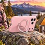 SaharaCase Silicone Phone Case for iPhone 18 Pro, 360-Degree Kickstand, Wireless Charging, Dark Pink (CP01170)~#|#~sp323892380_sc7