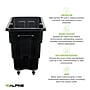 Alpine Industries Tilt Truck with Lid, 1/2 Cubic Yard, Black (500-12850HL-NR-BLK)~#|#~sp323893217_sc7