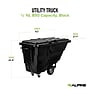 Alpine Industries Tilt Truck with Lid, 1/2 Cubic Yard, Black (500-12850HL-NR-BLK)~#|#~sp323893222_sc7