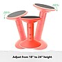 Storex Plastic Kids Wiggle Stool, Red (STX00324U01C)~#|#~sp323983845_sc7