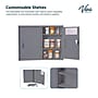 Viva Comfort Medium Double Door Locking Medical Cabinet, Gray (999-02-GRY-MK)~#|#~sp323984175_sc7
