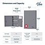 Viva Comfort Medium Double Door Locking Medical Cabinet, Gray (999-02-GRY-MK)~#|#~sp323984177_sc7