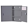 Viva Comfort Medium Double Door Locking Medical Cabinet, Gray (999-02-GRY-MK)~#|#~sp323984182_sc7