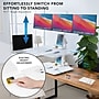 Mount-It! Electric Standing Desk Converter with Triple Monitor Mount, White (MI-7983WHT)~#|#~sp324075147_sc7