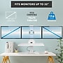 Mount-It! Electric Standing Desk Converter with Triple Monitor Mount, White (MI-7983WHT)~#|#~sp324075151_sc7