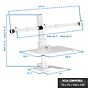 Mount-It! Electric Standing Desk Converter with Triple Monitor Mount, White (MI-7983WHT)~#|#~sp324075152_sc7