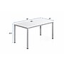 Boss Office Products Simple System 48"W Desk, White (SGSD001-110-WT)~#|#~sp324075646_sc7