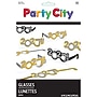 Party City 2027 Glitter Cardstock Glasses, Black/Silver/Gold, 8/Pack (AM40050620-PC)~#|#~sp324080277_sc7