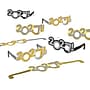 Party City 2027 Glitter Cardstock Glasses, Black/Silver/Gold, 8/Pack (AM40050620-PC)~#|#~sp324080280_sc7