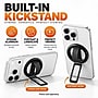 SaharaCase MagSafe Magnetic Phone Grip and Kickstand with Finger Strap, 180-Degree Aluminum Stand, Black (CP01206)~#|#~sp324081803_sc7