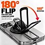 SaharaCase MagSafe Magnetic Phone Grip and Kickstand with Finger Strap, 180-Degree Aluminum Stand, Black (CP01206)~#|#~sp324081804_sc7