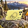 SaharaCase Silicone Phone Case for iPhone 18 Pro Max, 360-Degree Kickstand, Wireless Charging, Yellow (CP01191)~#|#~sp324082094_sc7