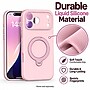 SaharaCase Silicone Phone Case for iPhone 18 Pro Max, 360-Degree Kickstand, Wireless Charging, Dark Pink (CP01190)~#|#~sp324082102_sc7
