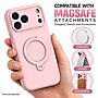 SaharaCase Silicone Phone Case for iPhone 18 Pro Max, 360-Degree Kickstand, Wireless Charging, Dark Pink (CP01190)~#|#~sp324082105_sc7