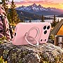 SaharaCase Silicone Phone Case for iPhone 18 Pro Max, 360-Degree Kickstand, Wireless Charging, Dark Pink (CP01190)~#|#~sp324082106_sc7
