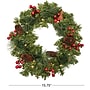 Excello Brands 15.75" Wreath with LED Fairy Lights, Green (OD-WRTH-LED)~#|#~sp324254781_sc7