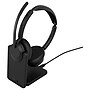 Jabra Evolve3 45 Wireless Noise Canceling Bluetooth Stereo Headset, USB-A, UC Certified (34599-989-989)~#|#~sp324255375_sc7