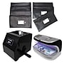Nadex S18 Manual Coin Sorter & Wrapper w/UV Counterfeit Detector & Vinyl 7-Day Pack of Deposit Cash/Coin Bags (KITNWHSECURTY11)~#|#~sp324255498_sc7
