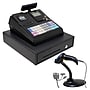 Nadex CR360 Electronic Thermal-Print Cash Register with Wired Handheld 2D Barcode Scanner, Black (KITNWHSECURTY12)~#|#~sp324255746_sc7
