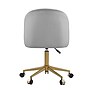 Linon Home Decor Products Adalynn Armless Velvet Swivel Computer and Desk Chair, Light Gray (178399GRY01U)~#|#~sp324255836_sc7