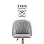 Linon Home Decor Products Adalynn Armless Velvet Swivel Computer and Desk Chair, Light Gray (178399GRY01U)~#|#~sp324255843_sc7