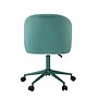 Linon Home Decor Products Adalynn Armless Velvet Swivel Computer and Desk Chair, Aqua (178399AQUA01U)~#|#~sp324255865_sc7