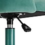 Linon Home Decor Products Adalynn Armless Velvet Swivel Computer and Desk Chair, Aqua (178399AQUA01U)~#|#~sp324255867_sc7
