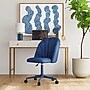Linon Home Decor Products Adalynn Armless Velvet Swivel Computer and Desk Chair, Navy Blue (178399NVYBLU01U)~#|#~sp324255878_sc7