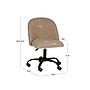 Linon Home Decor Products Skyla Armless Fabric Swivel Computer and Desk Chair, Beige (178523BGE01U)~#|#~sp324255907_sc7