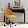 Linon Home Decor Products Skyla Armless Fabric Swivel Computer and Desk Chair, Yellow (178523MUS01U)~#|#~sp324255914_sc7