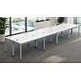 Boss Office Products Simple System 60"W Desk, White, 8/Set (SGSD024-201-WT)~#|#~sp324258810_sc7