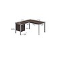 Boss Office Products Simple System 71"W L-Shaped Desk with Pedestal, Driftwood (SGSD029-203)~#|#~sp324258822_sc7
