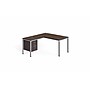 Boss Office Products Simple System 60"W L-Shaped Desk with Pedestal, Driftwood (SGSD029-201)~#|#~sp324258835_sc7