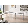 Boss Office Products Simple System 66"W Desk, White, 2/Set (SGSD005-102-WT)~#|#~sp324258905_sc7